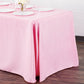 90"x132" Rectangular Oblong Polyester Tablecloth - Pink - CV Linens