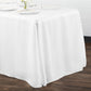 90"x132" Rectangular Oblong Polyester Tablecloth - White - CV Linens