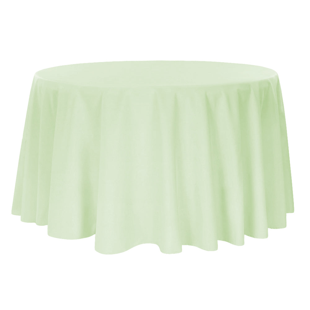 Polyester 108" Round Tablecloth - Sage Green - CV Linens