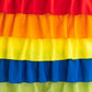 Ruffled 5 Tier Rainbow Table Skirt 17ft Polyester - CV Linens