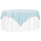 Polyester Square 72" Overlay/Tablecloth - Baby Blue - CV Linens