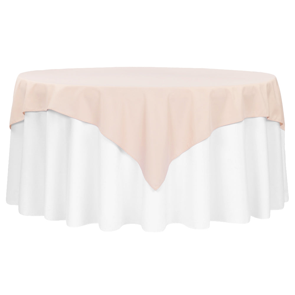 Polyester Square 72" Overlay/Tablecloth - Blush/Rose Gold - CV Linens