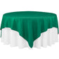 Polyester Square 90"x90" Overlay/Tablecloth - Emerald Green - CV Linens
