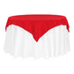 Polyester Square 54" Overlay/Tablecloth - Red - CV Linens