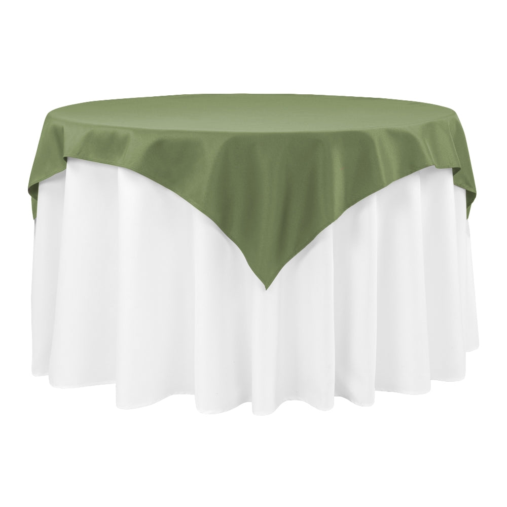 Polyester Square 54" Overlay/Tablecloth - Willow Green - CV Linens