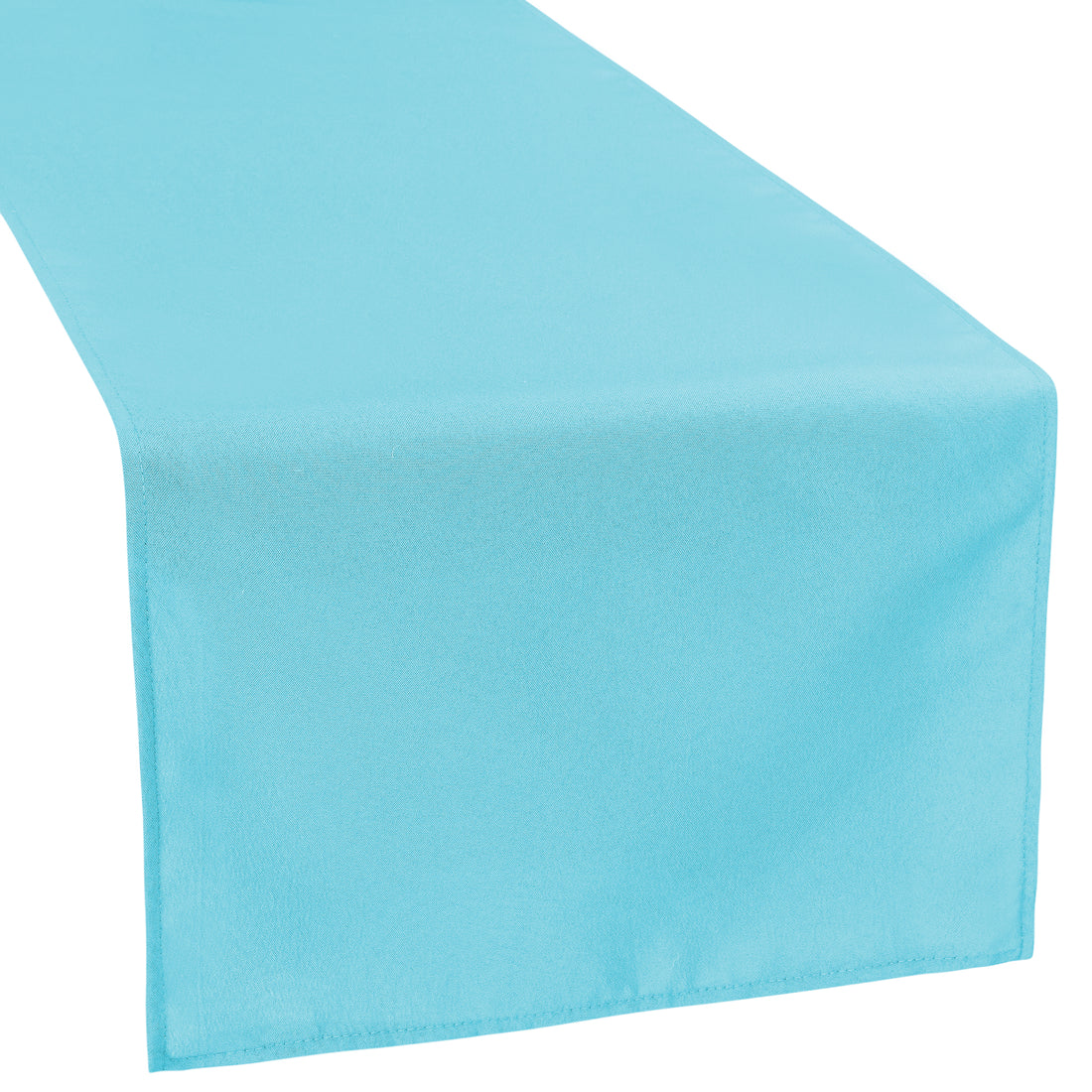 Beautiful Polyester Table Runner Aqua Blue CV Linens
