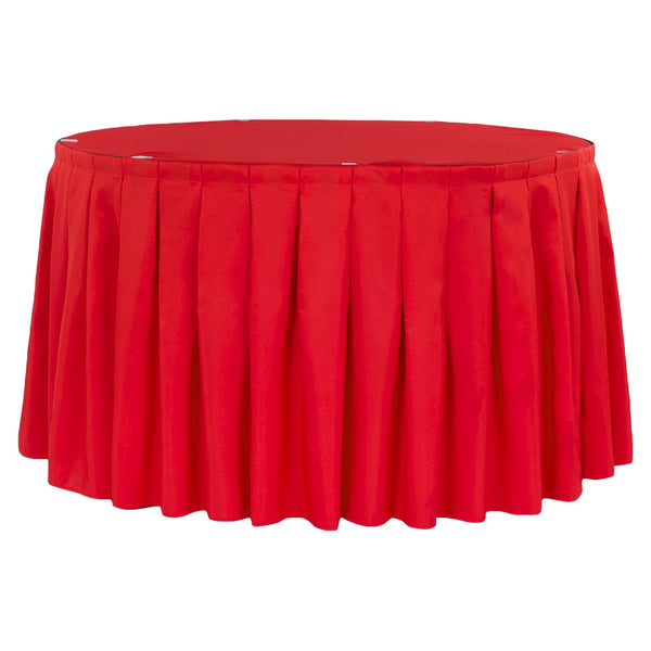 Red Table Skirt 17'x29