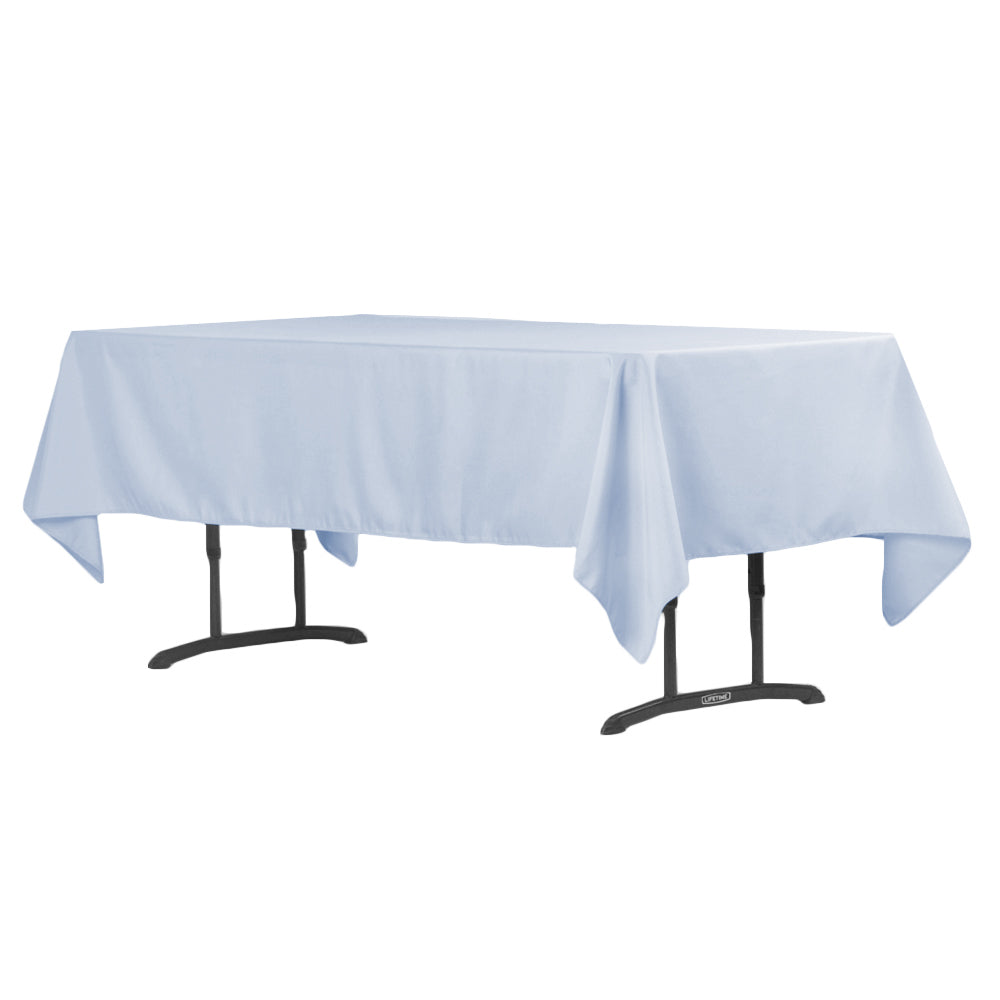 60"x102" Rectangular Polyester Tablecloth - Dusty Blue - CV Linens
