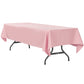 60"x120" Rectangular Polyester Tablecloth - Dusty Rose/Mauve - CV Linens