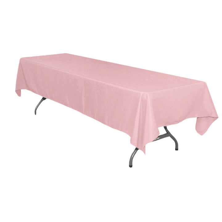Rectangular Polyester Tablecloth 60"x126" - Dusty Rose/Mauve - CV Linens