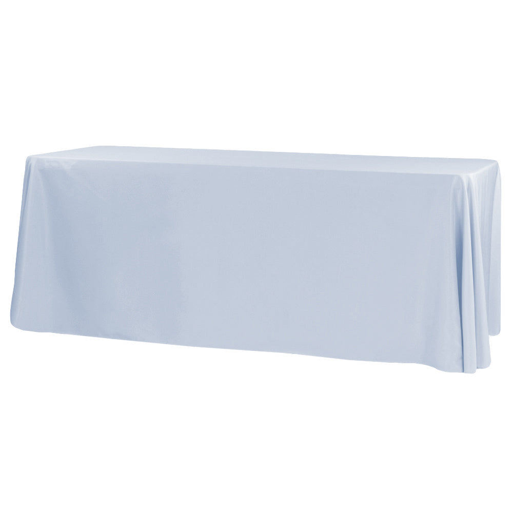 90"x132" Rectangular Oblong Polyester Tablecloth - Dusty Blue - CV Linens