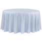 Round Polyester 132" Tablecloth - Dusty Blue - CV Linens