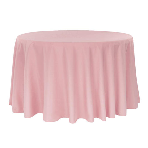 108 Round Mauve Polyester Tablecloth