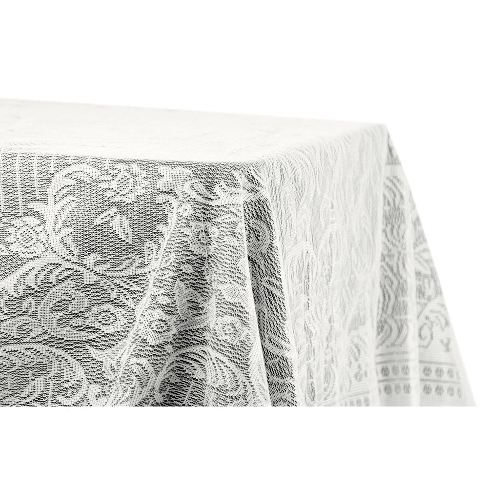 Quaker Lace Table Overlay Topper 60"x120" rectangular - Ivory - CV Linens