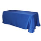 90"x132" Rectangular Oblong Polyester Tablecloth - Royal Blue - CV Linens