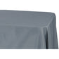 90"x132" Rectangular Oblong Polyester Tablecloth - Pewter - CV Linens