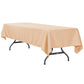 60"x120" Rectangular Polyester Tablecloth - Champagne - CV Linens