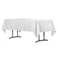 60"x102" Rectangular Polyester Tablecloth - White - CV Linens