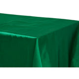 Satin Rectangular 60"x120" Tablecloth - Emerald Green