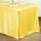 Satin Rectangular 90"x132" Tablecloth - Canary Yellow (Bright Yellow)