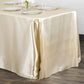 90"x156" Rectangular Satin Tablecloth - Champagne