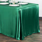 Satin Rectangular 90"x132" Tablecloth - Emerald Green