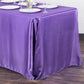 Satin Rectangular 90"x132" Tablecloth - Purple
