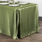 Satin Rectangular 90"x132" Tablecloth - Willow Green