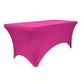 Rectangular 6 FT Spandex Table Cover - Fuchsia - CV Linens