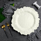Reef Acrylic Plastic Charger Plate - Ivory - CV Linens