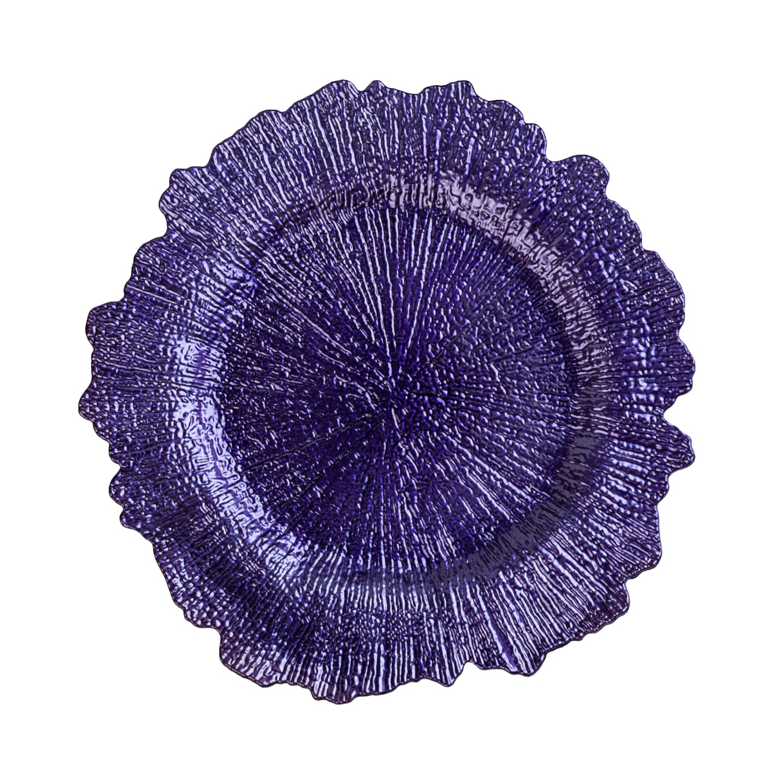 Reef Acrylic Plastic Charger Plate - Purple - CV Linens