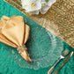 Reef Glass Charger Plate - Clear - CV Linens