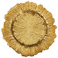 Reef Glass Charger Plate - Gold - CV Linens