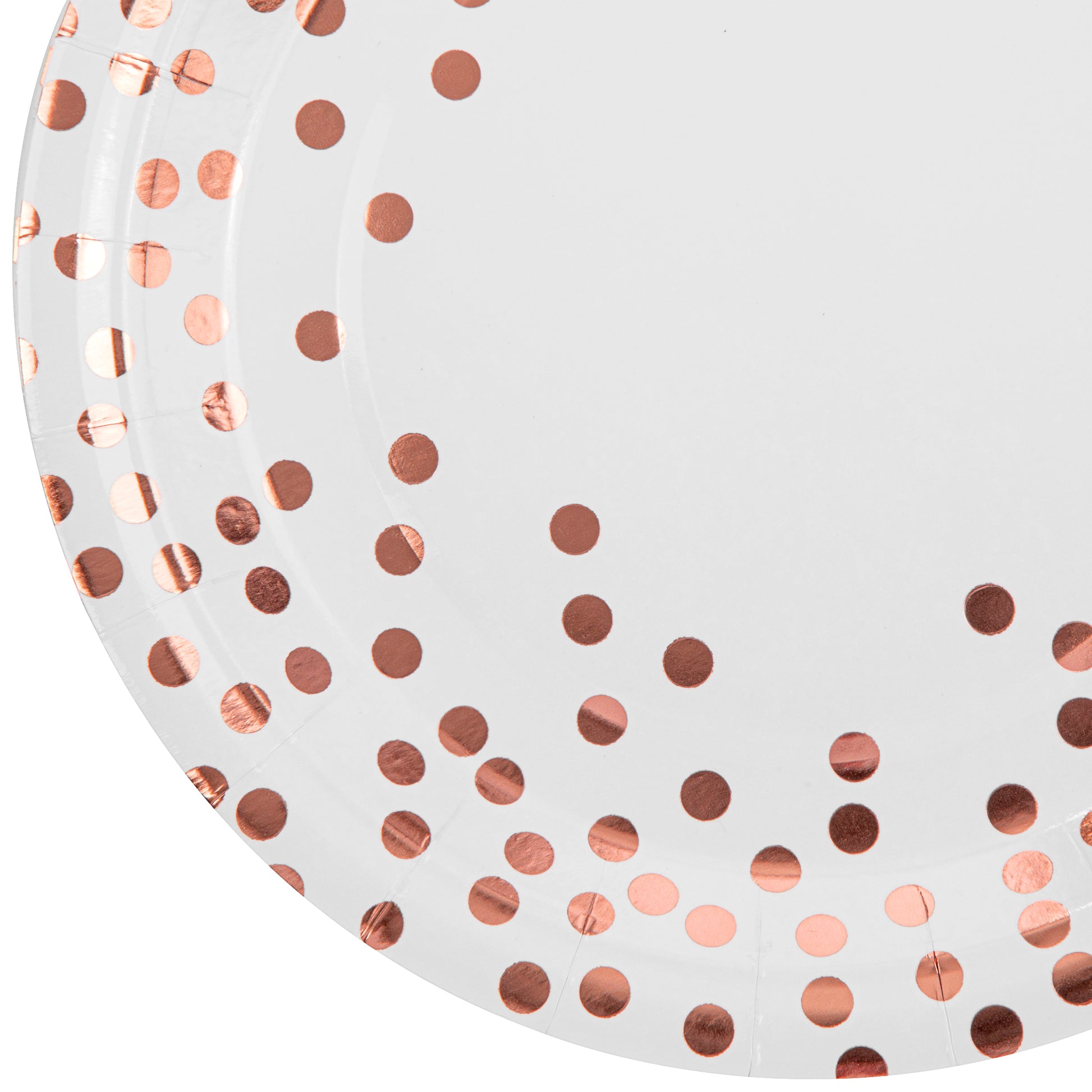 Rose Gold Confetti Tableware Kit for 20 Guests - CV Linens