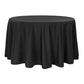 Economy Polyester Tablecloth 132" Round - Black