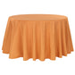 Polyester 120" Round Tablecloth - Burnt Orange - CV Linens