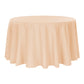 Polyester 120" Round Tablecloth - Champagne - CV Linens