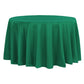 Polyester 120" Round Tablecloth - Emerald Green - CV Linens