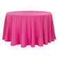 Round Polyester 132" Tablecloth - Fuchsia - CV Linens