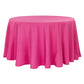Polyester 120" Round Tablecloth - Fuchsia - CV Linens
