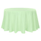 Polyester 120" Round Tablecloth - Mint Green - CV Linens