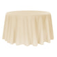Polyester 108" Round Tablecloth - Nude - CV Linens