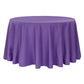 Polyester 120" Round Tablecloth - Purple - CV Linens