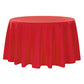 Polyester 108" Round Tablecloth - Red - CV Linens