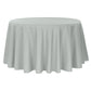 Polyester 120" Round Tablecloth - Gray/Silver - CV Linens