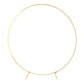 Round Wedding Arch Backdrop Frame Stand 7.5 ft - Gold - CV Linens