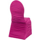 Ruched Fashion Spandex Banquet Chair Cover - Fuchsia - CV Linens
