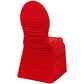 Ruched Fashion Spandex Banquet Chair Cover - Red - CV Linens