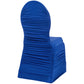 Ruched Fashion Spandex Banquet Chair Cover - Royal Blue - CV Linens