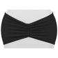 Ruffled Spandex Chair Band - Black - CV Linens